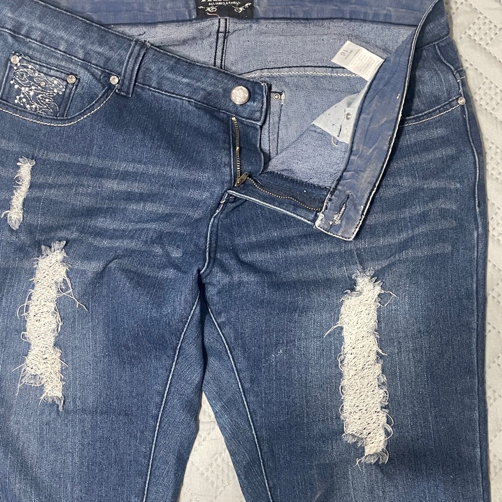Denim capris
